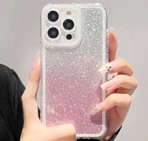 For Samsung Galaxy S23FE S22Plus S20FE S21FE S22Ultra Case Luxury Glitter Gradient Color Electroplate Camera Ring Bumper Shockproof Phone Cover