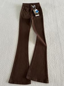 กางเกงยีนส์ทรงขาบานเอวสูง ทรงสลิมฟิต ทรงขาบาน กางเกงขายาว ทรงหลวม สำหรับผู้หญิง ฤดูใบไม้ผลิและฤดูร้อน