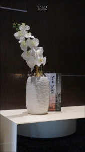 Bosca Living - Klein Flower Vase / Dekorasi Vas Bunga Minimalis / Pajangan Meja Hias Pot Bunga Hitam Putih Elegan / Hiasan Dekorasi Ruang Tamu Living Room / Vas Bunga Hias