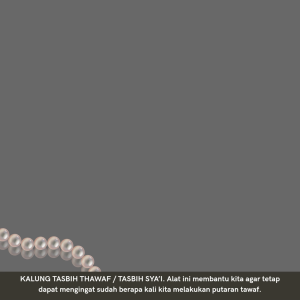 Tasbih Tawaf Umroh & Haji / Kalung Tasbih tawaf 7 butir / Kalung Tawaf dan sai