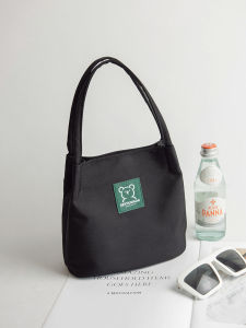 Bucket Small Handbag Womens 2024 New Arrival Polyester Canvas Bag Minimalist Mini Cosmetic Bag Fashion Small Cloth Tote