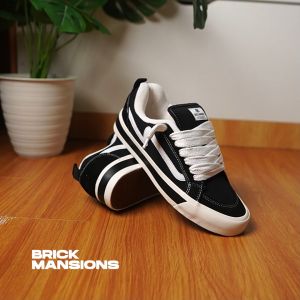 Brick Mansions - Biggie Black White Sepatu Sneakers Casual Pria Wanita