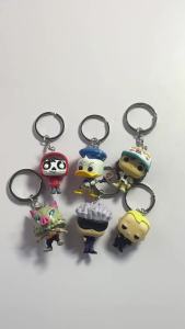 Funko | Mixed Styles Big Head Cartoon Character Doll Keychain Mini 3D Vinyl Animal & Figure Figurine Ornament Collectible Toy Gift