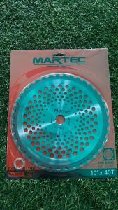 ใบมีด ใบมีดวงเดือน วงเดือนตัดหญ้า 10นิ้ว 40ฟัน ฟันติดเพชร MARTEC