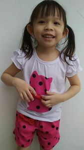 Daigo Meong Fanta Setelan Baju Anak Perempuan 1 2 3 4 5 Tahun Korea Style Lucu Viral Import Murah