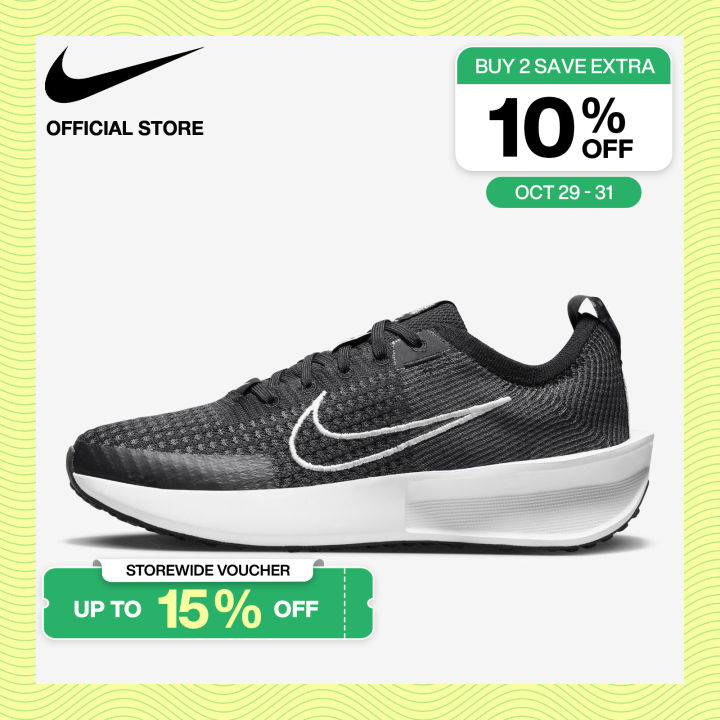 Nike Womens Nike Interact Run Shoes Black Nike Women'S Running