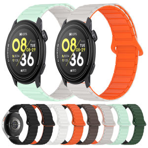 20mm 22mm Magnetic Silicone Soft Strap For COROS PACE Pro 3 2 APEX 42mm 46mm 2 Pro Bands For AMAZFIT BIP 6 5/Active 2 Bracelet