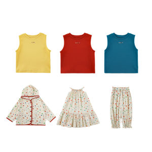 YOEHYAUL | Summer Cartoon Print Spots Series T-shirt and Vest Set