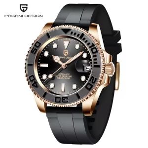 PAGANI DESIGN 40MM Japane movement Luxury Men Mechanical Watch Top Brand Sapphire Glass Ceramic Bezel Automatic Watches for Men