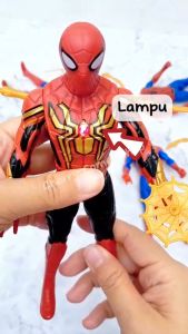 Spiderman Figurine Action Figure with Light & Battle Gear