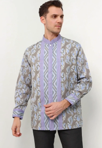 Arjuna Weda Koko Batik Pria Motif Watu Isi