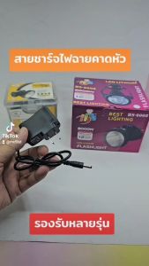 Adapter (หัวกลม) หัวชาร์จไฟฉายคาดหัว ชาร์จหม้อแบต ชาร์จไฟฉายส่องกบAC 110V-220V /  DC 4.2V
