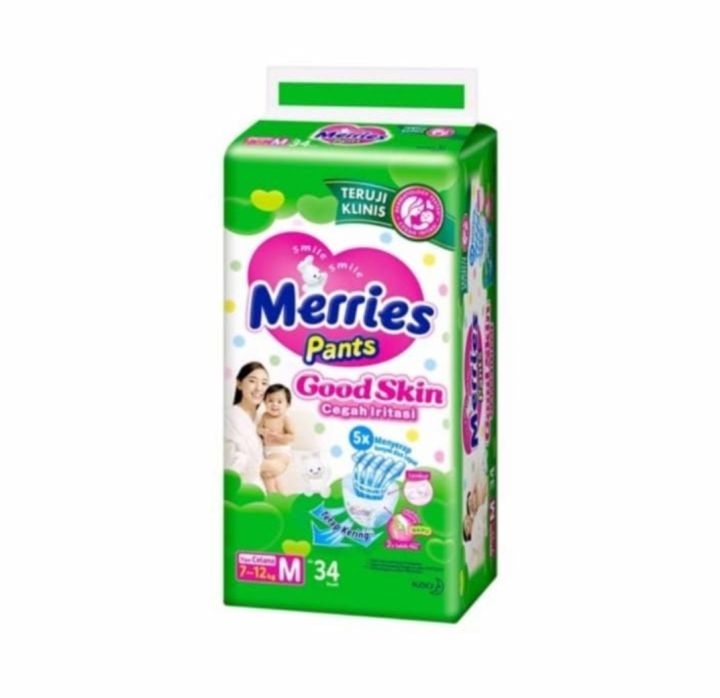 Merries size M 34 | Lazada Indonesia