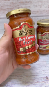 FILIPPO BERIO + Lọ CHILLI / ĐỎ 190g + SỐT PESTO ỚT CAY / Ý / Hot Chilli Pesto