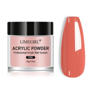 Bộ 5 Màu Bột Acrylic Làm Móng LIMEGIRL Chuyên Nghiệp - Hồng Trong Suốt Trắng Màu Nude Dành Cho Nối Móng Chất Lượng Salon Bột Mịn