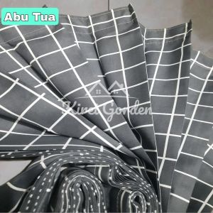 Gordeng / gorden pintu / gorden motif kotak-kotak untuk jendela panjang / gorden jendela 2 meter / hordeng murah / gorden pendek / gorden jendela murah/ gorden pintu kamar tidur / gorden model terbaru 2023 / gorden  jendela kamar tidur