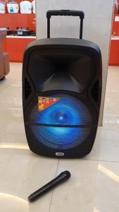 SKG ลําโพงล้อลาก 15 นิ้ว 6000 W รุ่น AV-8111 BT15B สีดํา ลําโพงบลูทูธ ลําโพงบรูทูธ ลําโพงเบสหนักๆ ลําโพงบรูทูธเบส เครื่องเสียง