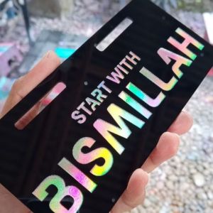 Plat Sepeda Listrik Hologram Bisa Pesan Custom Cetak Nama Anak