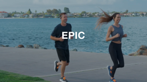 JLab Epic Open Sport Wireless Earbuds Open-Ear IP55 Secure Hook Air Conduction Hi-Res Audio Freedom