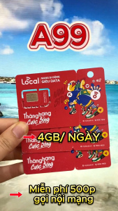 ( SIM DU LỊCH )  Sim 4G Mobifone A69 – A79 – A89 -A99 - A119 | Data Khủng Tới 6GB/ngày  Gọi Thả Ga 500 phút gọi nội mạng/tháng  Miễn Phí Tháng Đầu Dùng Thử KHông Cần Nạp Tiền  FREESHIP - CHƯA KÍCH HOẠT.