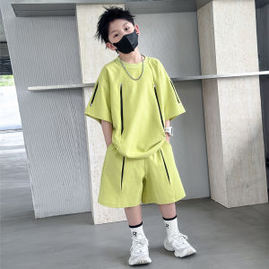 Summer Boys Short Sleeve T-shirt and Shorts Set