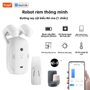 Tuya Rèm Thông Minh Robot Roman Rod Track Bluetooth Ứng Dụng Điều Khiển Phạm Vi Ngắn Hẹn Giờ Chuyển Đổi Kéo Để Khởi Động 8Kg Tải Trọng