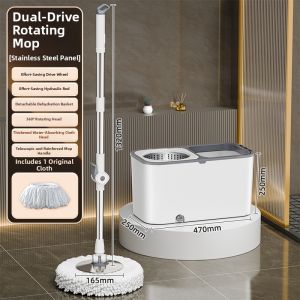 Joybos | Easy-to-Use Mop Spin Mop Dual Wet and Dry