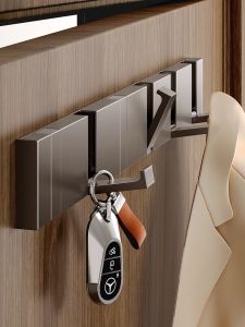 Invisible Hook Entrance Entrance Entrance Punch-Free Clothes behind the Door Clothes Rack Wall Hanging Entry Door Clothes Hook Classy