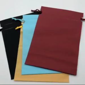 Harga Grosir - Premium Drawstring Pouch Bag / Kantong Travel Warna Pastel Serbaguna Bahan Tebal