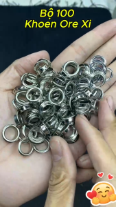 Gói 100 khoen mắt cáo dùng bọc lỗ đóng bạt rèm cửa khoen ore dùng được cho kìm bấm khoen đa năng H&H STORE