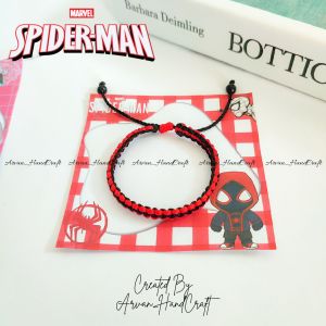 Gelang Spiderman Couple / Free Box Stiker / Gelang SpiderMan Rajut