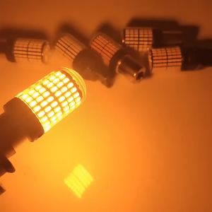 MODIFIKASIMARKET - Lampu LED Sein Sign Mundur Colok Putar BA15S BAU15S 1156 P21W PY21W 144 Titik SMD Ultra Bright DC 12V