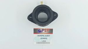 Manipol Karet Scorpio - Manipul Manifold Maniful Intake Intek Insulator Yamaha Scorpio Z