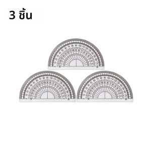 3/6 ชิ้น โปร่งใส 180 ° °     ชุดวงเวียนวัดมุม - เครื่องมือวัดความแม่นยำสูงสำหรับนักเรียนและมืออาชีพ