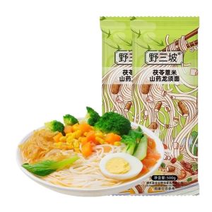 Authentic Wild Three Slopes Handmade Iron Rod Yam Noodles with Phellodendron And Buckwheat No Sauce Packaged 500g per Bag