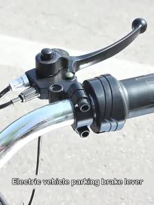 ^#Ultralight Bicycle BMX Brake Handle Electric Bike Cycling Brake Levers V/Disc Brake Handle With Wire Power-off Switch Accessor