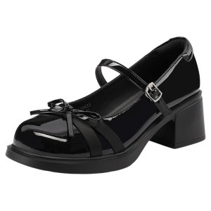 Josiny | Comfortable Thick Sole Buckle Strap Mary Jane Shoes