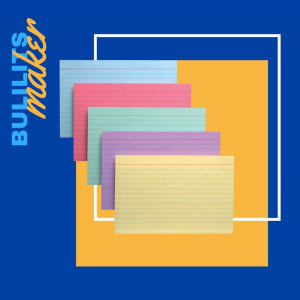 Index Card Colored 1/8 Assorted – Assorted Color Study Cards for Notes School Projects and Organizing