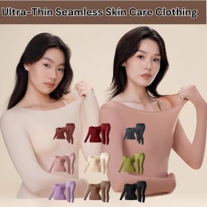 Ultra-Thin Hyaluronic Acid Seamless Skin Care Clothing Comfortable Softness Underwear Set Two-Piece Set