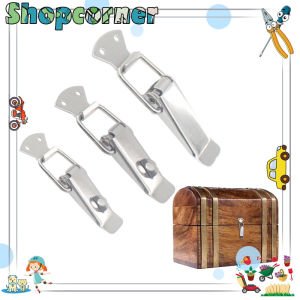Isi 2 Kaitan Koper Overval Kunci Kait Peti Stainless Pengait Kaitan Grendel Koper Mini Case Box Lock Toggle Latch Catch Hasp Clamp Clip Lock
