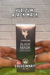 Masker Muka Pembersih Komedo Glowing Korea - Black Mask Carbon Active Charcoal by Yurizumi / Pengangkat Komedo & Pori-Pori - 60g