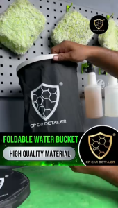 【CP CAR Detailer】13L Foldable Car Wash Bucket – Large Capacity Water Pail | Portable & Space-Saving | Multi-Purpose for Car Wash Camping & Outdoor Use