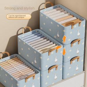 26L Foldable Large Clothes Storage Box Wardrobe Closet Drawer Storage Basket Underwear Organizer Waterproof dustproof thickened Foldable Large Clothes Storage Box Wardrobe Closet Drawer Storage Basket Underwear Organizer Jeans Socks