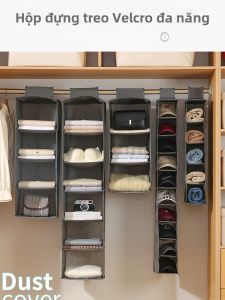 Túi Đựng Đồ Treo Đa Năng Cho Tủ Quần Áo Túi Đựng Giày Túi Đựng Đồ Có Thể Gập Lại Nhiều Lớp Túi Đựng Đồ Dùng Gia Đình Bằng Vải Không Dệt