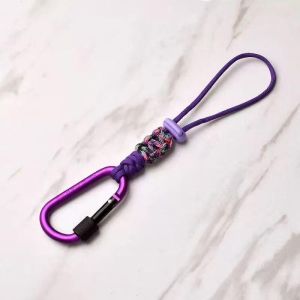 Móc Khóa Đa Năng Bằng Dây Bện Có Khóa Vặn Bằng Nhôm Bền Chắc Móc Treo Ngoài Trời Dùng Cho Bình Nước Chìa Khóa Cắm Trại & Đi Bộ Đường Dài