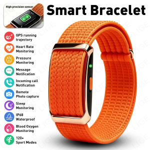 LIGE | Đồng Hồ Thông Minh LIGE Không Màn Hình Dành Cho Nam Và Nữ Thiết Bị Theo Dõi Thể Dục Thể Thao Với Chức Năng Đo Nhịp Tim Và Nồng Độ Oxy Trong Máu Dây Đeo Cao Su Chống Nước
