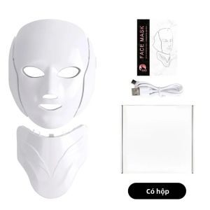 foreverlily | Mặt Nạ LED 7 Màu Chăm Sóc Da Dùng Tại Nhà Thiết Bị Làm Đẹp Không Dùng Điện Chất Liệu Nhựa