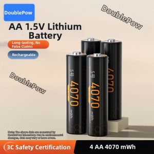 Doublepow | Rechargeable Constant Voltage High Capacity Lithium Battery 1.5V
