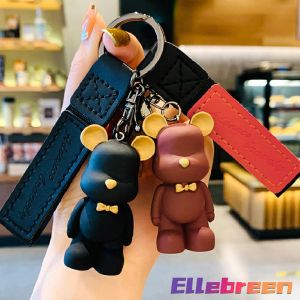 Cartoon Keychain Cute Bear Doll Keyring Bag Pendant Couple Car Keyholder 4 Colors
