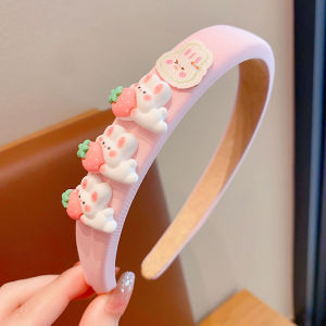 Anti-Slip Childrens Hairband Sweet Girls Hair Accessory Comfortable No Pulling Hair Cartoon Design Girls Headwear
